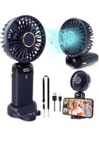 مروحة شحن يدوي الكترونية بقاعدة