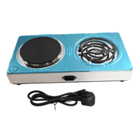 موقد كهربائي استيل حجري/ حلزوني 2 عين DLC.