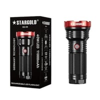 ستارجولد مصباح يدوي LED قابل لإعادة الشحن مع باور...