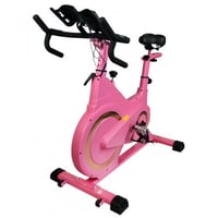 ‏دراجة تمارين رياضية لون وردي