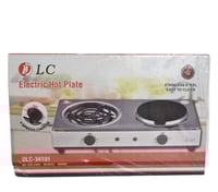 موقد كهربائي استيل حجري/ حلزوني 2 عين DLC.