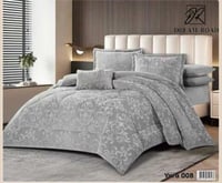 مفرش مزدوج شتوي مخمل فرو 7قطع -يارا