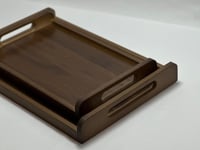 صينية تقديم خشبية مربعة