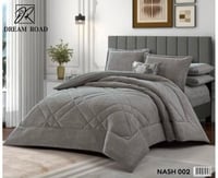 مفرش مزدوج شتوي مخمل فرو 7قطع -ناش