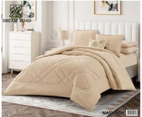 مفرش مزدوج شتوي مخمل فرو 7قطع -ناش