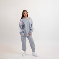 طقم شتوي بلوفر لون رصاصي منMRZ