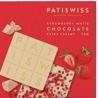شوكلاتة باتيسويس بقطع الفراولة التركية.