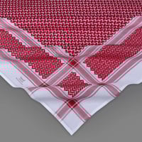 شماغ البسام بصمة احمر مميز