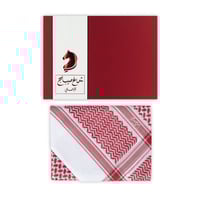 شماغ ميباج احمر غامق