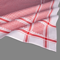 شماغ البسام بصمة احمر مميز