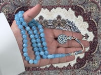 سبحة بكلايت سماوي مموج طربزونة تفصال