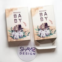 12 علبه فارغة لتوزيعات المواليد