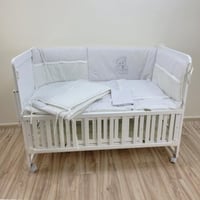 حواجز سرير تركي 5 قطع - اوف وايت