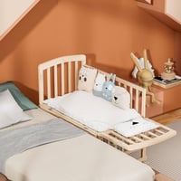 سرير أطفال هزاز مع ناموسية وخزانة – قابل للدمج مع...