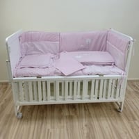 حواجز سرير تركي 5 قطع - وردي