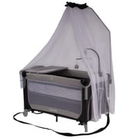 سرير ومحبس متعدد المواصفات مع طاولة غيار وناموسية