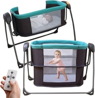 ماستيلا سرير اطفال الكتروني 4 في 1 بجانب سرير الام