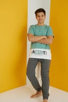 طقم قطن 100% 13-18 سنه