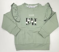 طقم بناتي اخضر فاتح