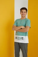 طقم قطن 100% 13-18 سنه