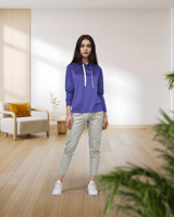 طقم نسائي بنفسجي ورمادي