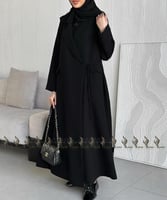 عباية رونق سوداء كتف