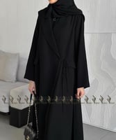 عباية رونق سوداء كتف