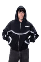 Eclipse Runner Oversized Zip Up Hoodie