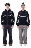 Eclipse Runner Oversized Zip Up Hoodie
