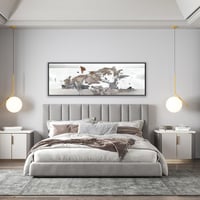 لوحة مقبلة-لوحة خيول عربية-فن تجريدي.