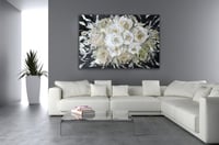 لوحات جدارية ورد-فن تجريدي.