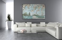 لوحة طريق الغابة-لوحة طبيعة.