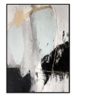 لوحة اندماج لوحة جدارية بدرجات الابيض والاسود