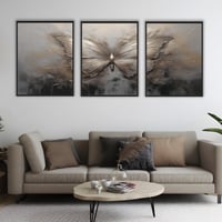 لوحة فراشة الذهب لوحة طبيعة فن تجريدي .