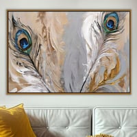 لوحة ريش الطاؤوس-لوحات جدارية فخمة.