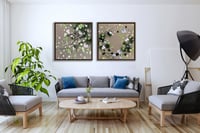 طقم لوحات جدارية ورد عدد 2 لوحة.