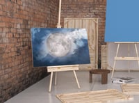 لوحة ليلة القمرا-لوحة قمر من لوحات طبيعة.