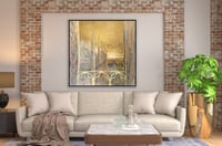 لوحة إطلالة شرفة-لوحات جدارية تراثية .