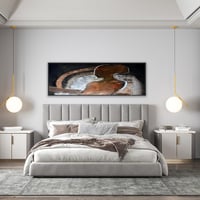 لوحة الصامتة-لوحة تجريدية تعبيرية