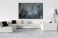 لوحة صهيل لوحة خيول .