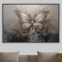 لوحة فراشة الذهب لوحة طبيعة فن تجريدي .
