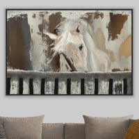 لوحة عزف الحنين-لوحة خيل عربي.