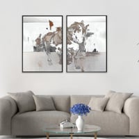 لوحة مقبلة-لوحة خيول عربية-فن تجريدي.