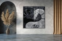 لوحة نوستالجيا لوحة خيول فخمة.