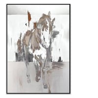 لوحة مقبلة-لوحة خيول عربية-فن تجريدي.