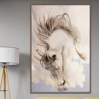 لوحة غيمة لوحة خيل عربي .