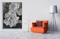 لوحة خلف الجدار-لوحات جدارية ورد.