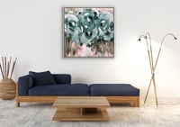 لوحة الزهور الممطرة-لوحات جدارية ورد.