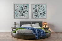 لوحات رونق-طقم لوحات جدارية ورد.