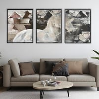 لوحة العبيلة-لوحة خيل عربي فن تجريدي.